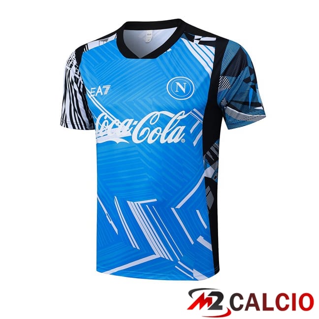 Maglie Calcio Personalizzate,Tute Calcio Squadre,Maglia Nazionale Italiana Calcio | T Shirt Allenamento SSC Napoli Blu 2025/2026