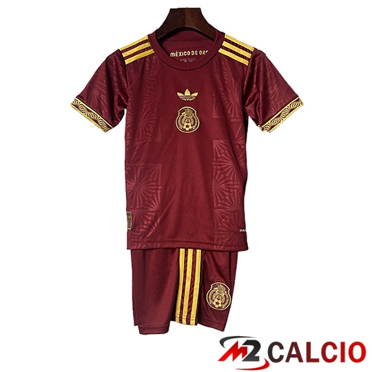 Maglie Calcio Personalizzate,Tute Calcio Squadre,Maglia Nazionale Italiana Calcio | Maglie Calcio Messico Bambino Rosso 2025/2026