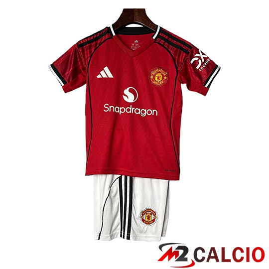 Maglie Calcio Personalizzate,Tute Calcio Squadre,Maglia Nazionale Italiana Calcio | Maglie Calcio Manchester United Bambino Prima 2025/2026