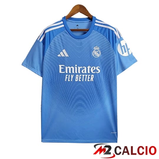 Maglie Calcio Personalizzate,Tute Calcio Squadre,Maglia Nazionale Italiana Calcio | Maglie Calcio Real Madrid Portiere Blu 2025/2026