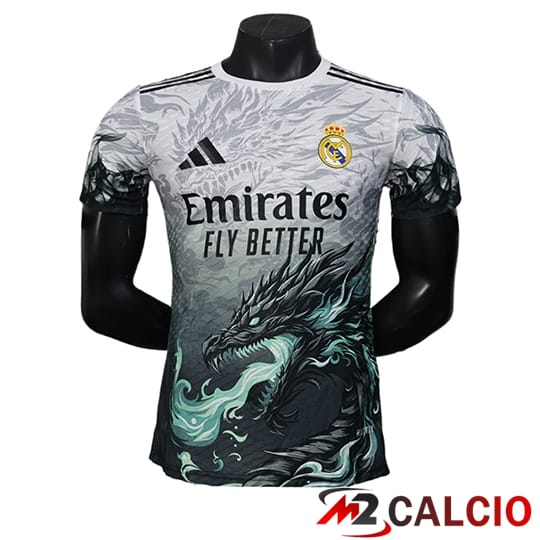 Maglie Calcio Personalizzate,Tute Calcio Squadre,Maglia Nazionale Italiana Calcio | Maglie Calcio Real Madrid Special Edition Bianco/Verde 2025/2026