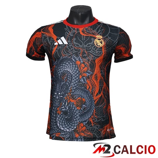 Maglie Calcio Personalizzate,Tute Calcio Squadre,Maglia Nazionale Italiana Calcio | Maglie Calcio Real Madrid Special Edition Nero/Rosso 2025/2026