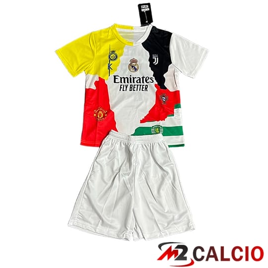 Maglie Calcio Personalizzate,Tute Calcio Squadre,Maglia Nazionale Italiana Calcio | Maglie Calcio Real Madrid Bambino RONALDO 7 Edizione Speciale 2025/2026