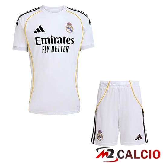 Maglie Calcio Personalizzate,Tute Calcio Squadre,Maglia Nazionale Italiana Calcio | Maglie Calcio Real Madrid Bambino Prima 2025/2026