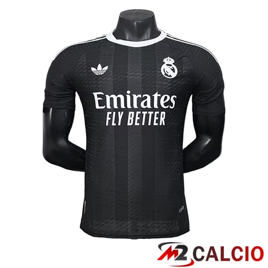 Maglie Calcio Personalizzate,Tute Calcio Squadre,Maglia Nazionale Italiana Calcio | Maglie Calcio Real Madrid Portiere Nero 2025/2026