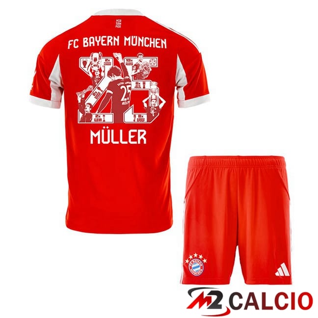 Maglie Calcio Personalizzate,Tute Calcio Squadre,Maglia Nazionale Italiana Calcio | Maglie Calcio Bayern Monaco (Müller 25) Bambino Prima Edizione Speciale Rosso 2025/2026 Maglie Calcio Personalizzate,Tute Calcio Squadre,Maglia Nazionale Italiana Calcio | Maglie Calcio Bayern Monaco (Müller 25) Bambino Prima Edizione Speciale Rosso 2025/2026