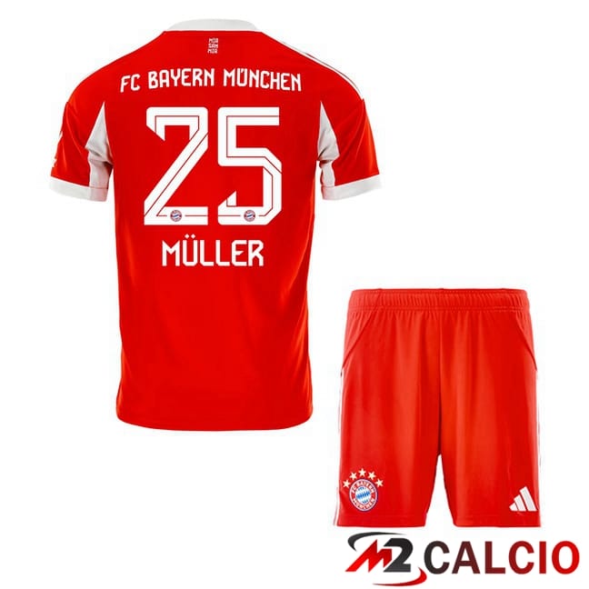 Maglie Calcio Personalizzate,Tute Calcio Squadre,Maglia Nazionale Italiana Calcio | Maglie Calcio Bayern Monaco (Müller 25) Bambino Prima Rosso 2025/2026 Maglie Calcio Personalizzate,Tute Calcio Squadre,Maglia Nazionale Italiana Calcio | Maglie Calcio Bayern Monaco (Müller 25) Bambino Prima Rosso 2025/2026