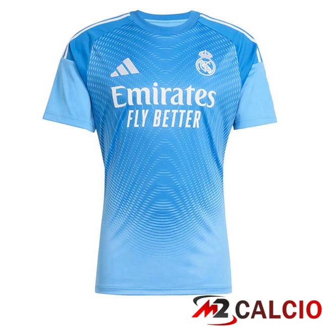 Maglie Calcio Personalizzate,Tute Calcio Squadre,Maglia Nazionale Italiana Calcio | Maglie Calcio Real Madrid Portiere Blu 2025/2026