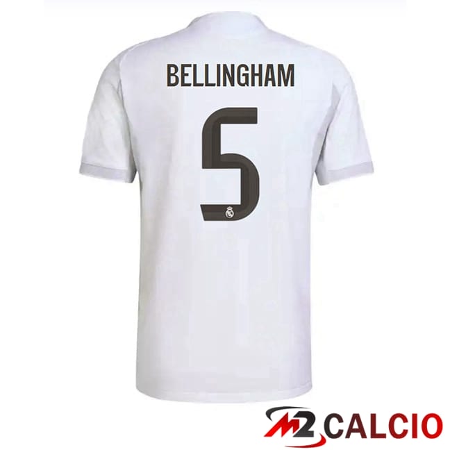 Maglie Calcio Personalizzate,Tute Calcio Squadre,Maglia Nazionale Italiana Calcio | Maglie Calcio Real Madrid (Bellingham 5) Prima Bianco 2025/2026