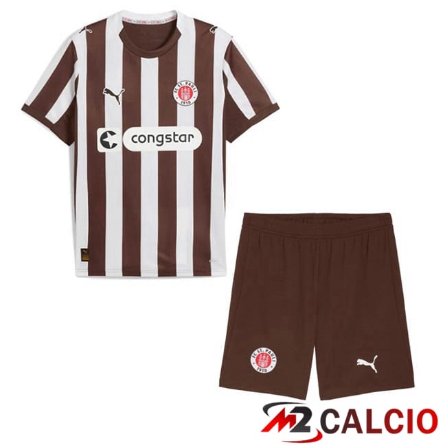Maglie Calcio Personalizzate,Tute Calcio Squadre,Maglia Nazionale Italiana Calcio | Maglie Calcio FC St. Pauli Bambino Prima Bianco Marrone 2025/2026 Maglie Calcio Personalizzate,Tute Calcio Squadre,Maglia Nazionale Italiana Calcio | Maglie Calcio FC St. Pauli Bambino Prima Bianco Marrone 2025/2026