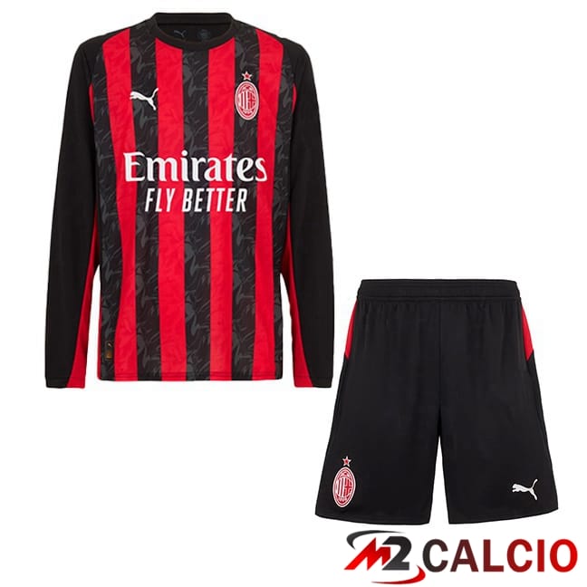 Maglie Calcio Personalizzate,Tute Calcio Squadre,Maglia Nazionale Italiana Calcio | Maglie Calcio AC Milan Bambino Prima Manica Lunga Rosso Nero 2025/2026 Maglie Calcio Personalizzate,Tute Calcio Squadre,Maglia Nazionale Italiana Calcio | Maglie Calcio AC Milan Bambino Prima Manica Lunga Rosso Nero 2025/2026
