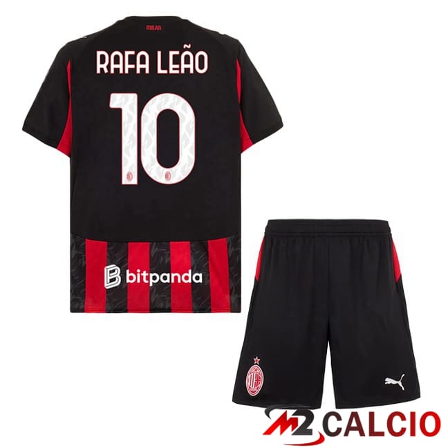 Maglie Calcio Personalizzate,Tute Calcio Squadre,Maglia Nazionale Italiana Calcio | Maglie Calcio AC Milan (Rafa Leão 10) Bambino Prima Rosso Nero 2025/2026 Maglie Calcio Personalizzate,Tute Calcio Squadre,Maglia Nazionale Italiana Calcio | Maglie Calcio AC Milan (Rafa Leão 10) Bambino Prima Rosso Nero 2025/2026