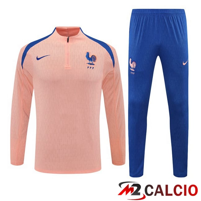 Maglie Calcio Personalizzate,Tute Calcio Squadre,Maglia Nazionale Italiana Calcio | Insieme Tuta Calcio Francia Rosa 2025/2026