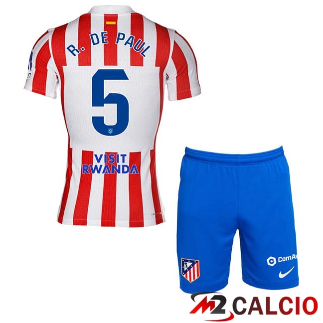 Maglie Calcio Personalizzate,Tute Calcio Squadre,Maglia Nazionale Italiana Calcio | Maglie Calcio Atletico Madrid (R. De PAUL 5) Bambino Prima Rosso 2025/2026 Maglie Calcio Personalizzate,Tute Calcio Squadre,Maglia Nazionale Italiana Calcio | Maglie Calcio Atletico Madrid (R. De PAUL 5) Bambino Prima Rosso 2025/2026