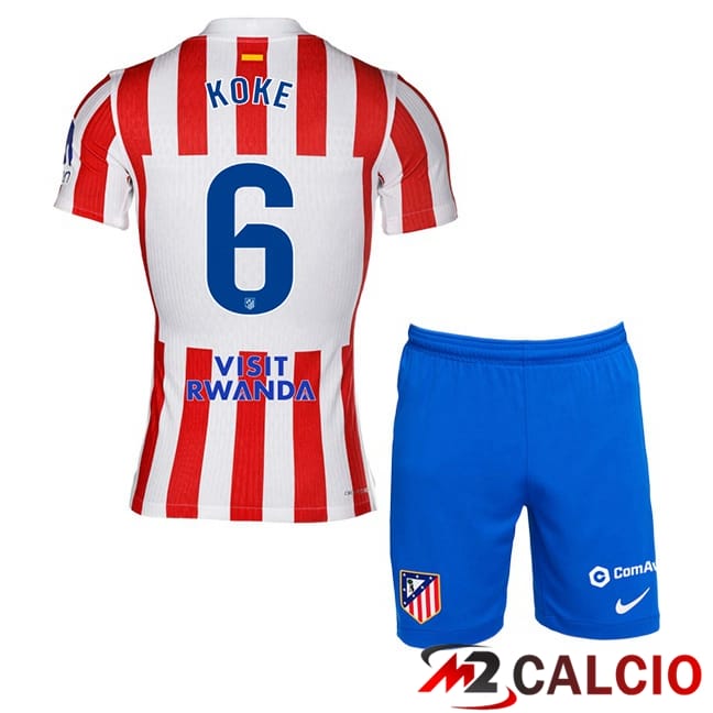Maglie Calcio Personalizzate,Tute Calcio Squadre,Maglia Nazionale Italiana Calcio | Maglie Calcio Atletico Madrid (KOKE 6) Bambino Prima Rosso 2025/2026 Maglie Calcio Personalizzate,Tute Calcio Squadre,Maglia Nazionale Italiana Calcio | Maglie Calcio Atletico Madrid (KOKE 6) Bambino Prima Rosso 2025/2026