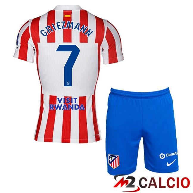 Maglie Calcio Personalizzate,Tute Calcio Squadre,Maglia Nazionale Italiana Calcio | Maglie Calcio Atletico Madrid (GRIEZMANN 7) Bambino Prima Rosso 2025/2026 Maglie Calcio Personalizzate,Tute Calcio Squadre,Maglia Nazionale Italiana Calcio | Maglie Calcio Atletico Madrid (GRIEZMANN 7) Bambino Prima Rosso 2025/2026