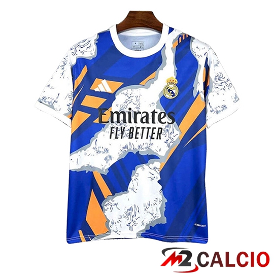 Maglie Calcio Personalizzate,Tute Calcio Squadre,Maglia Nazionale Italiana Calcio | Maglie Calcio Real Madrid Edizione Speciale Blu Bianco 2025 2026
