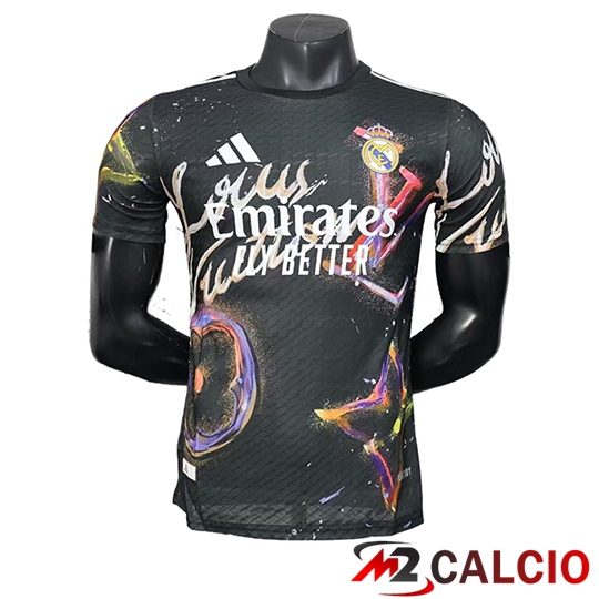 Maglie Calcio Personalizzate,Tute Calcio Squadre,Maglia Nazionale Italiana Calcio | Maglie Calcio Real Madrid Edizione Speciale Nero 2025 2026