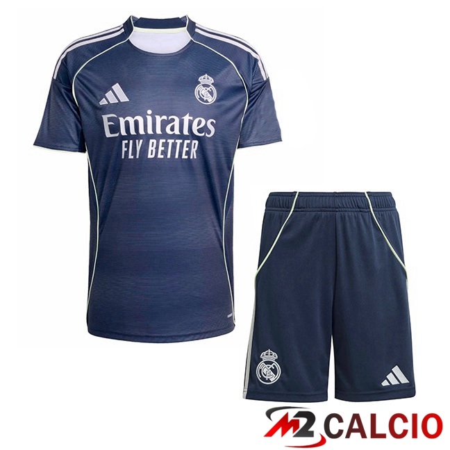 Maglie Calcio Personalizzate,Tute Calcio Squadre,Maglia Nazionale Italiana Calcio | Maglie Calcio Real Madrid Bambino Seconda Blu Reale 2025/2026
