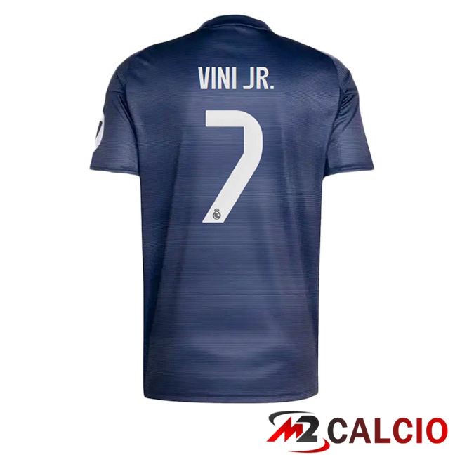 Maglie Calcio Personalizzate,Tute Calcio Squadre,Maglia Nazionale Italiana Calcio | Maglie Calcio Real Madrid (Vini Jr. 7) Seconda Blu Reale 2025/2026