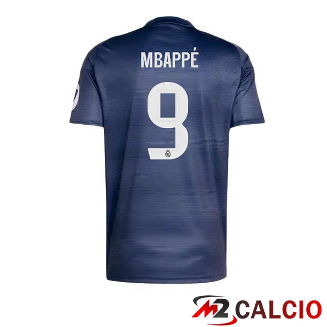 Maglie Calcio Personalizzate,Tute Calcio Squadre,Maglia Nazionale Italiana Calcio | Maglie Calcio Real Madrid (Mbappé 9) Seconda Blu Reale 2025/2026