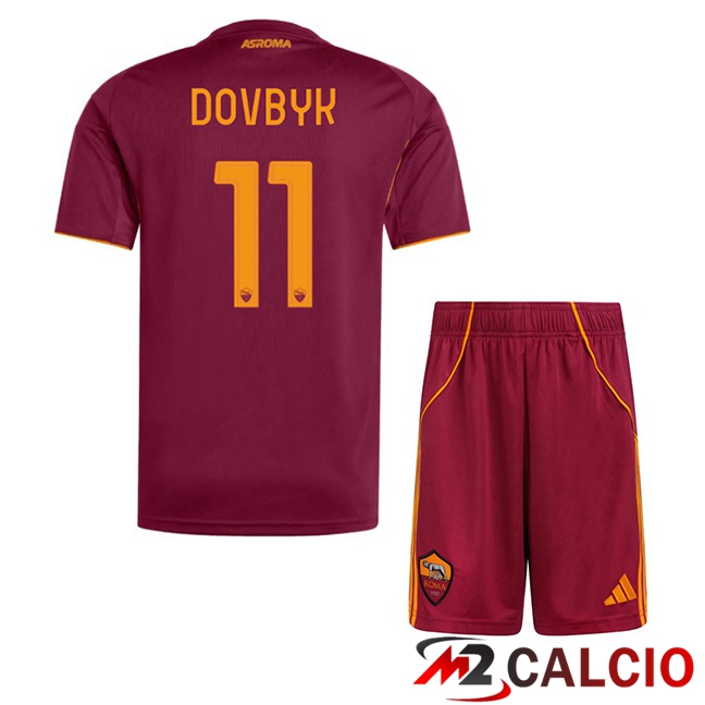 Maglie Calcio Personalizzate,Tute Calcio Squadre,Maglia Nazionale Italiana Calcio | Maglie Calcio AS Roma (DOVBYK 11) Bambino Prima Rosso 2025/2026 Maglie Calcio Personalizzate,Tute Calcio Squadre,Maglia Nazionale Italiana Calcio | Maglie Calcio AS Roma (DOVBYK 11) Bambino Prima Rosso 2025/2026