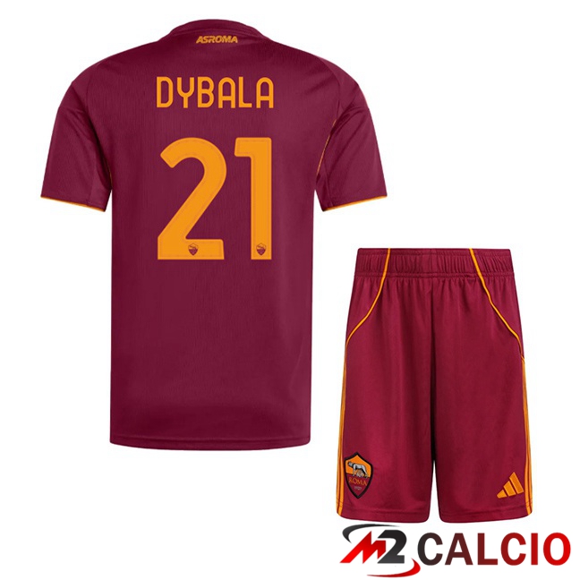 Maglie Calcio Personalizzate,Tute Calcio Squadre,Maglia Nazionale Italiana Calcio | Maglie Calcio AS Roma (DYBALA 21) Bambino Prima Rosso 2025/2026 Maglie Calcio Personalizzate,Tute Calcio Squadre,Maglia Nazionale Italiana Calcio | Maglie Calcio AS Roma (DYBALA 21) Bambino Prima Rosso 2025/2026