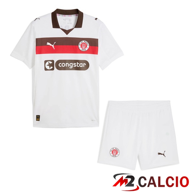 Maglie Calcio Personalizzate,Tute Calcio Squadre,Maglia Nazionale Italiana Calcio | Maglie Calcio FC St. Pauli Bambino Seconda Bianco 2025/2026 Maglie Calcio Personalizzate,Tute Calcio Squadre,Maglia Nazionale Italiana Calcio | Maglie Calcio FC St. Pauli Bambino Seconda Bianco 2025/2026