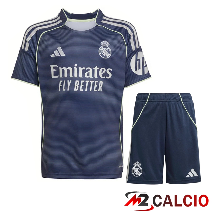 Maglie Calcio Personalizzate,Tute Calcio Squadre,Maglia Nazionale Italiana Calcio | Insieme Maglie Calcio Real Madrid Seconda + Pantaloncini 2025 2026