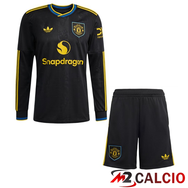 Maglie Calcio Personalizzate,Tute Calcio Squadre,Maglia Nazionale Italiana Calcio | Maglie Calcio Manchester United Bambino Terza Manica Lunga Nero 2025/2026 Maglie Calcio Personalizzate,Tute Calcio Squadre,Maglia Nazionale Italiana Calcio | Maglie Calcio Manchester United Bambino Terza Manica Lunga Nero 2025/2026