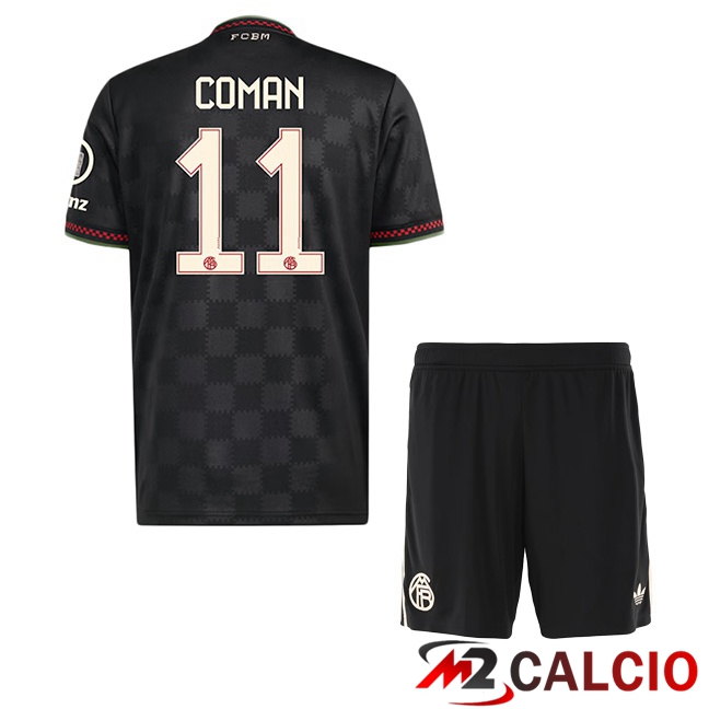Maglie Calcio Personalizzate,Tute Calcio Squadre,Maglia Nazionale Italiana Calcio | Maglie Calcio Bayern Monaco (Coman 11) Bambino Terza Nero 2025/2026 Maglie Calcio Personalizzate,Tute Calcio Squadre,Maglia Nazionale Italiana Calcio | Maglie Calcio Bayern Monaco (Coman 11) Bambino Terza Nero 2025/2026
