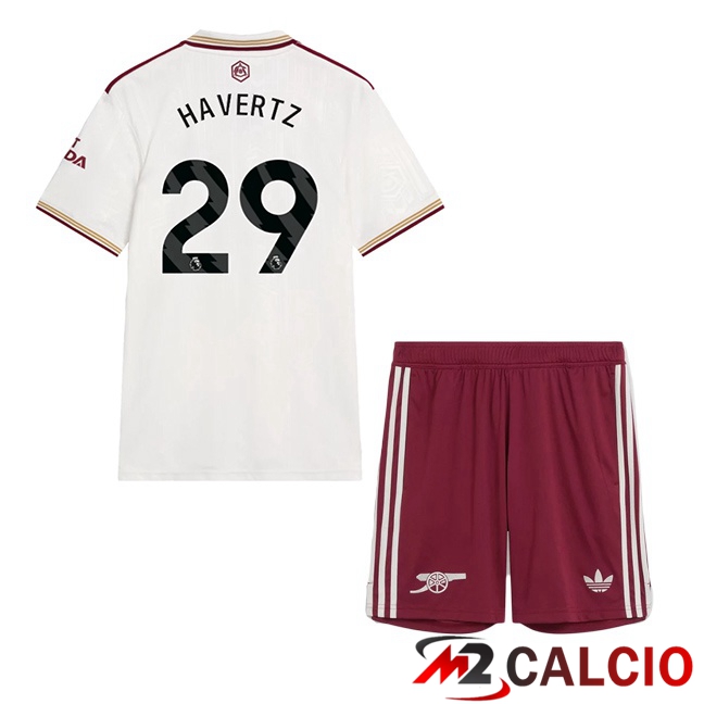 Maglie Calcio Personalizzate,Tute Calcio Squadre,Maglia Nazionale Italiana Calcio | Maglie Calcio Arsenal (HAVERTZ 29) Bambino Terza Bianco 2025/2026 Maglie Calcio Personalizzate,Tute Calcio Squadre,Maglia Nazionale Italiana Calcio | Maglie Calcio Arsenal (HAVERTZ 29) Bambino Terza Bianco 2025/2026
