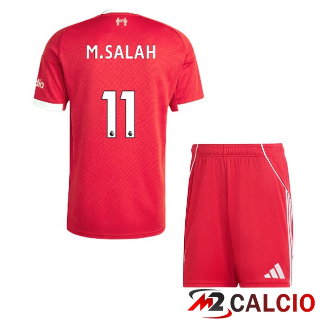Maglie Calcio Personalizzate,Tute Calcio Squadre,Maglia Nazionale Italiana Calcio | Maglie Calcio FC Liverpool (M.SALAH 11) Bambino Prima Rosso 2025/2026
