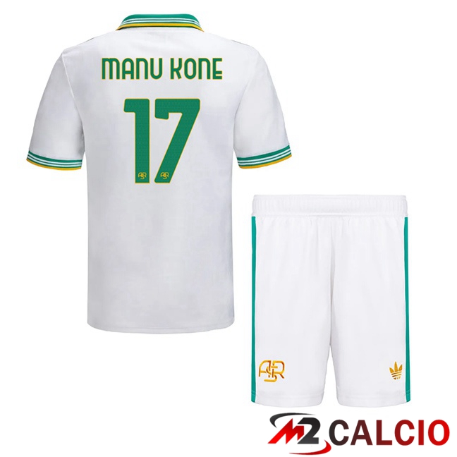 Maglie Calcio Personalizzate,Tute Calcio Squadre,Maglia Nazionale Italiana Calcio | Maglie Calcio AS Roma (MANU KONE 17) Bambino Terza Bianco 2025/2026 Maglie Calcio Personalizzate,Tute Calcio Squadre,Maglia Nazionale Italiana Calcio | Maglie Calcio AS Roma (MANU KONE 17) Bambino Terza Bianco 2025/2026