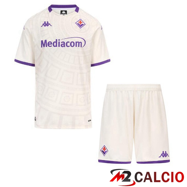 Maglie Calcio ACF Fiorentina Bambino Seconda Bianco 2025/2026