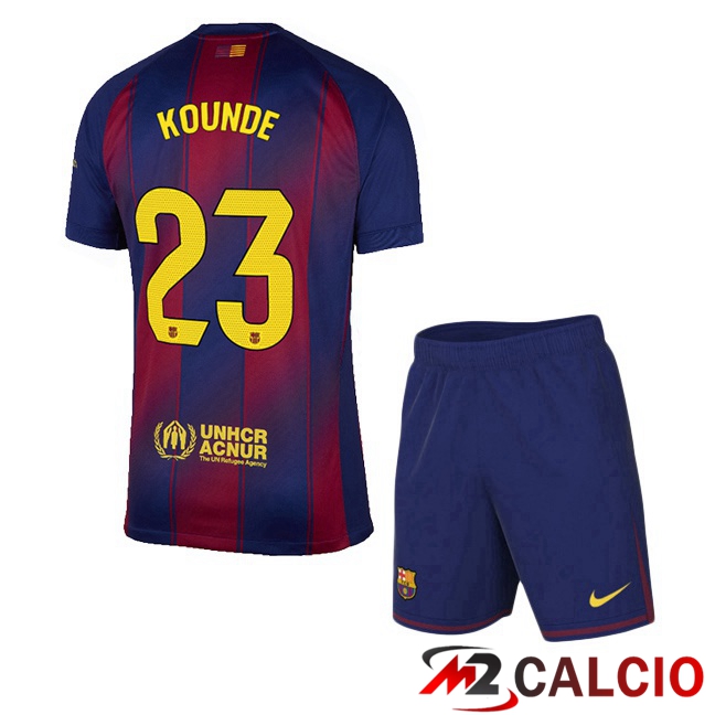 Maglie Calcio Personalizzate,Tute Calcio Squadre,Maglia Nazionale Italiana Calcio | Maglie Calcio FC Barcellona (KOUNDE 23) Bambino Prima Blu Rosso 2025/2026 Maglie Calcio Personalizzate,Tute Calcio Squadre,Maglia Nazionale Italiana Calcio | Maglie Calcio FC Barcellona (KOUNDE 23) Bambino Prima Blu Rosso 2025/2026