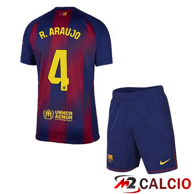 Maglie Calcio Personalizzate,Tute Calcio Squadre,Maglia Nazionale Italiana Calcio | Maglie Calcio FC Barcellona (R. ARAUJO 4) Bambino Prima Blu Rosso 2025/2026 Maglie Calcio Personalizzate,Tute Calcio Squadre,Maglia Nazionale Italiana Calcio | Maglie Calcio FC Barcellona (R. ARAUJO 4) Bambino Prima Blu Rosso 2025/2026