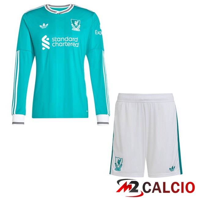 Maglie Calcio Personalizzate,Tute Calcio Squadre,Maglia Nazionale Italiana Calcio | Maglie Calcio FC Liverpool Bambino Terza Manica Lunga Verde 2025/2026 Maglie Calcio Personalizzate,Tute Calcio Squadre,Maglia Nazionale Italiana Calcio | Maglie Calcio FC Liverpool Bambino Terza Manica Lunga Verde 2025/2026