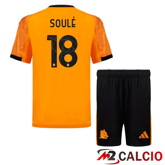 Maglie Calcio Personalizzate,Tute Calcio Squadre,Maglia Nazionale Italiana Calcio | Maglie Calcio AS Roma (SOULÉ 18) Bambino Seconda Giallo 2025/2026 Maglie Calcio Personalizzate,Tute Calcio Squadre,Maglia Nazionale Italiana Calcio | Maglie Calcio AS Roma (SOULÉ 18) Bambino Seconda Giallo 2025/2026