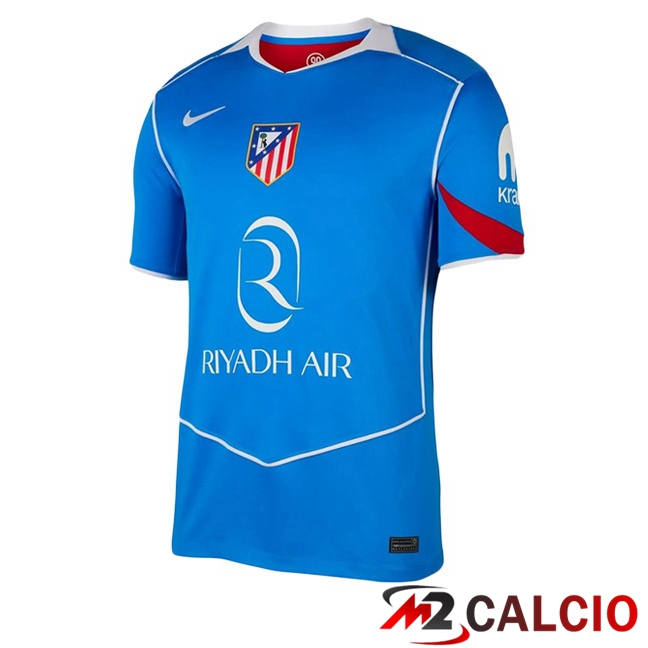Maglie Calcio Personalizzate,Tute Calcio Squadre,Maglia Nazionale Italiana Calcio | Maglie Calcio Atletico Madrid Terza Blu 2025/2026