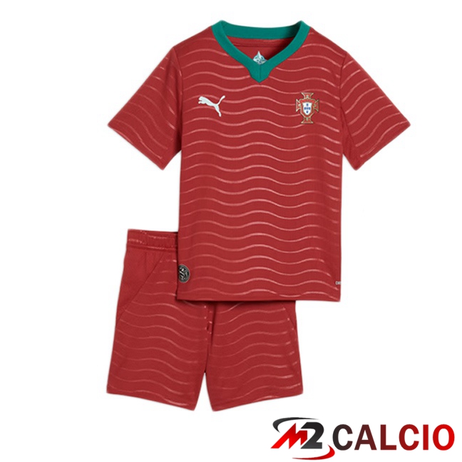 Maglie Calcio Personalizzate,Tute Calcio Squadre,Maglia Nazionale Italiana Calcio | Maglie Calcio Portogallo Bambino Prima Rosso 2026/2027