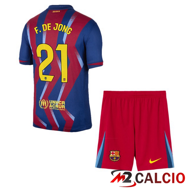 Maglie Calcio Personalizzate,Tute Calcio Squadre,Maglia Nazionale Italiana Calcio | Maglie Calcio FC Barcellona (F. DE JONG 21) Bambino Quarto Blu Rosso 2025/2026 Maglie Calcio Personalizzate,Tute Calcio Squadre,Maglia Nazionale Italiana Calcio | Maglie Calcio FC Barcellona (F. DE JONG 21) Bambino Quarto Blu Rosso 2025/2026