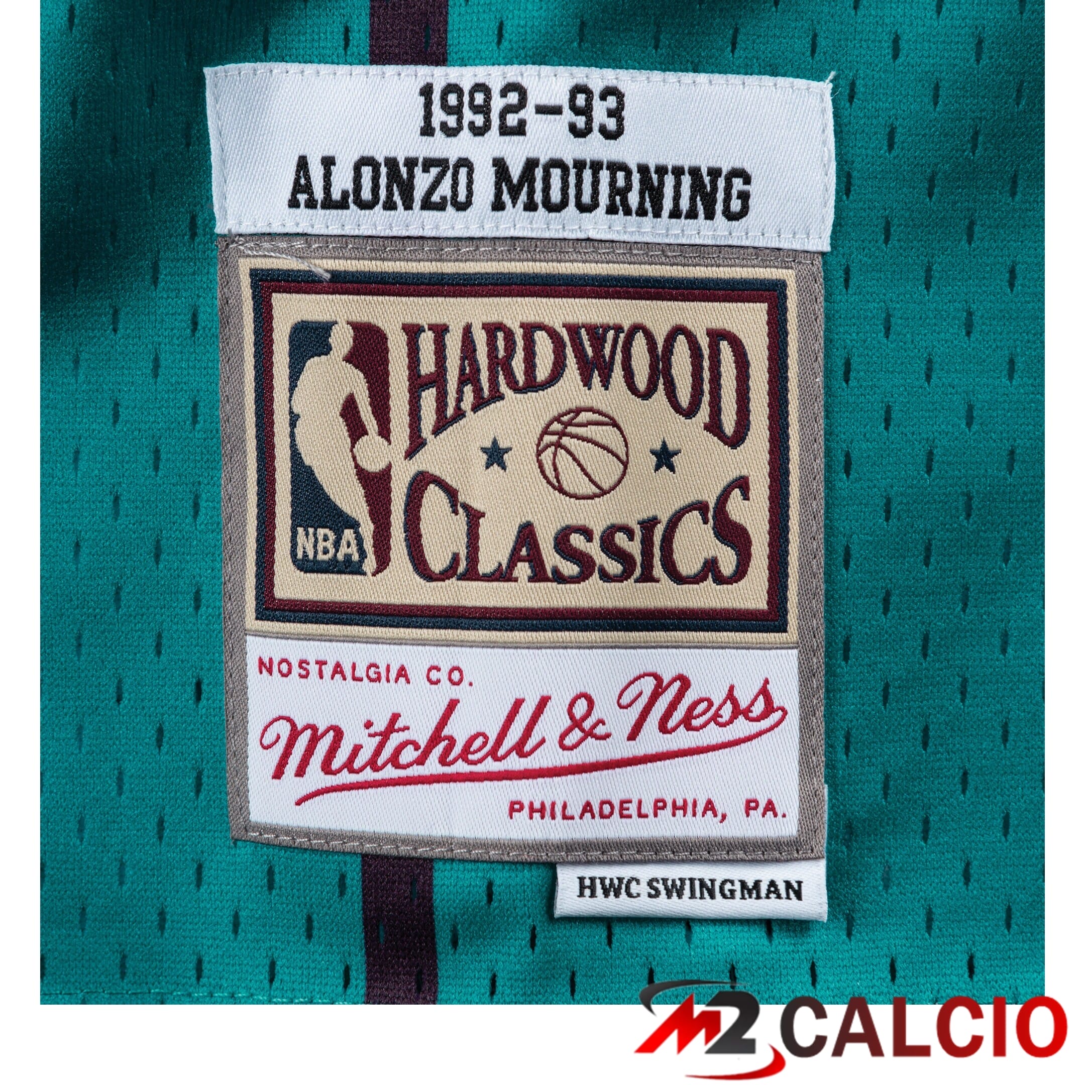 Maglie Swingman Mitchell & Ness Dei Charlotte Hornets, Trasferta, Alonzo Mourning 1992-93