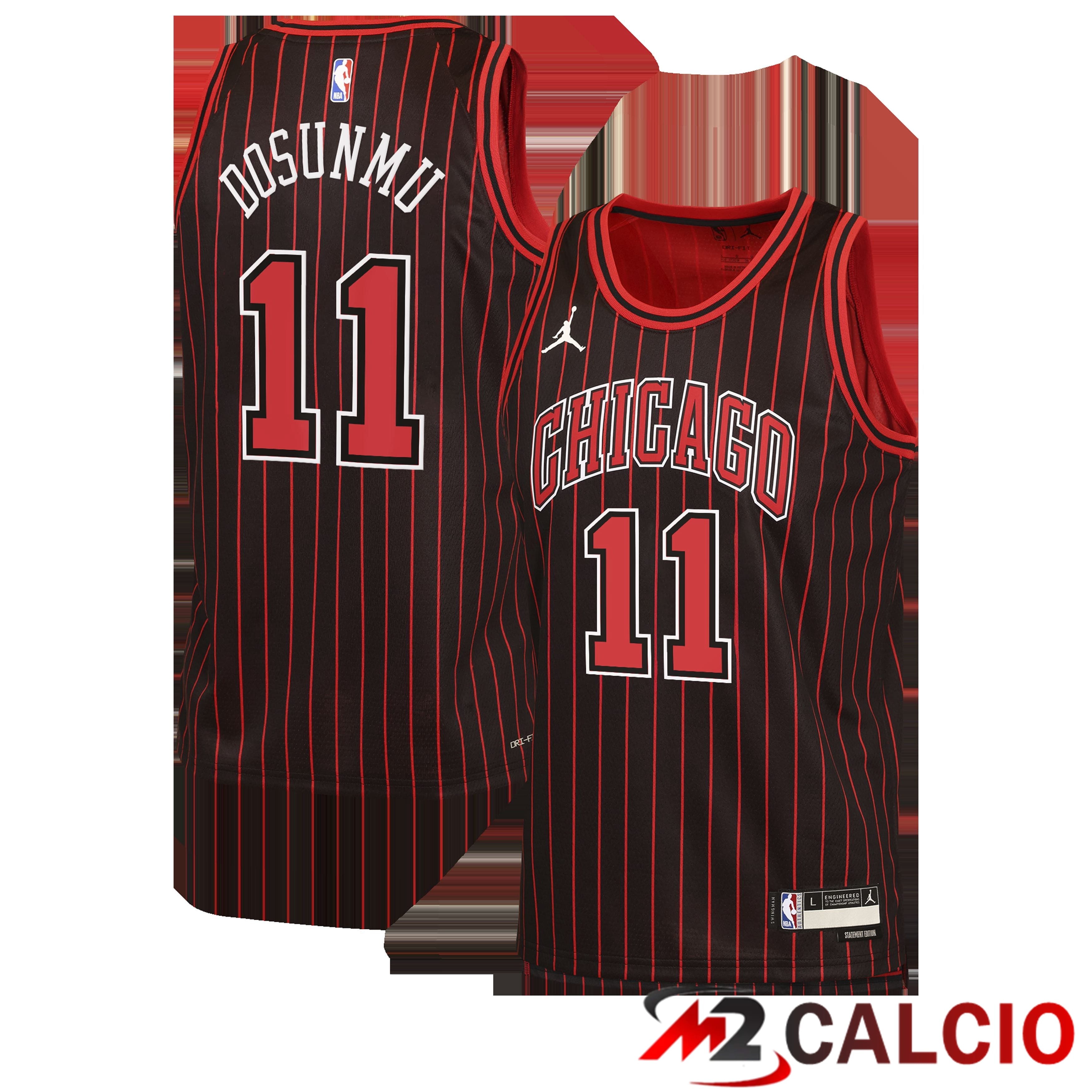 Maglie Jordan Brand Statement Edition Dei Chicago Bulls - Nera - Ayo Dosunmu - Bambino