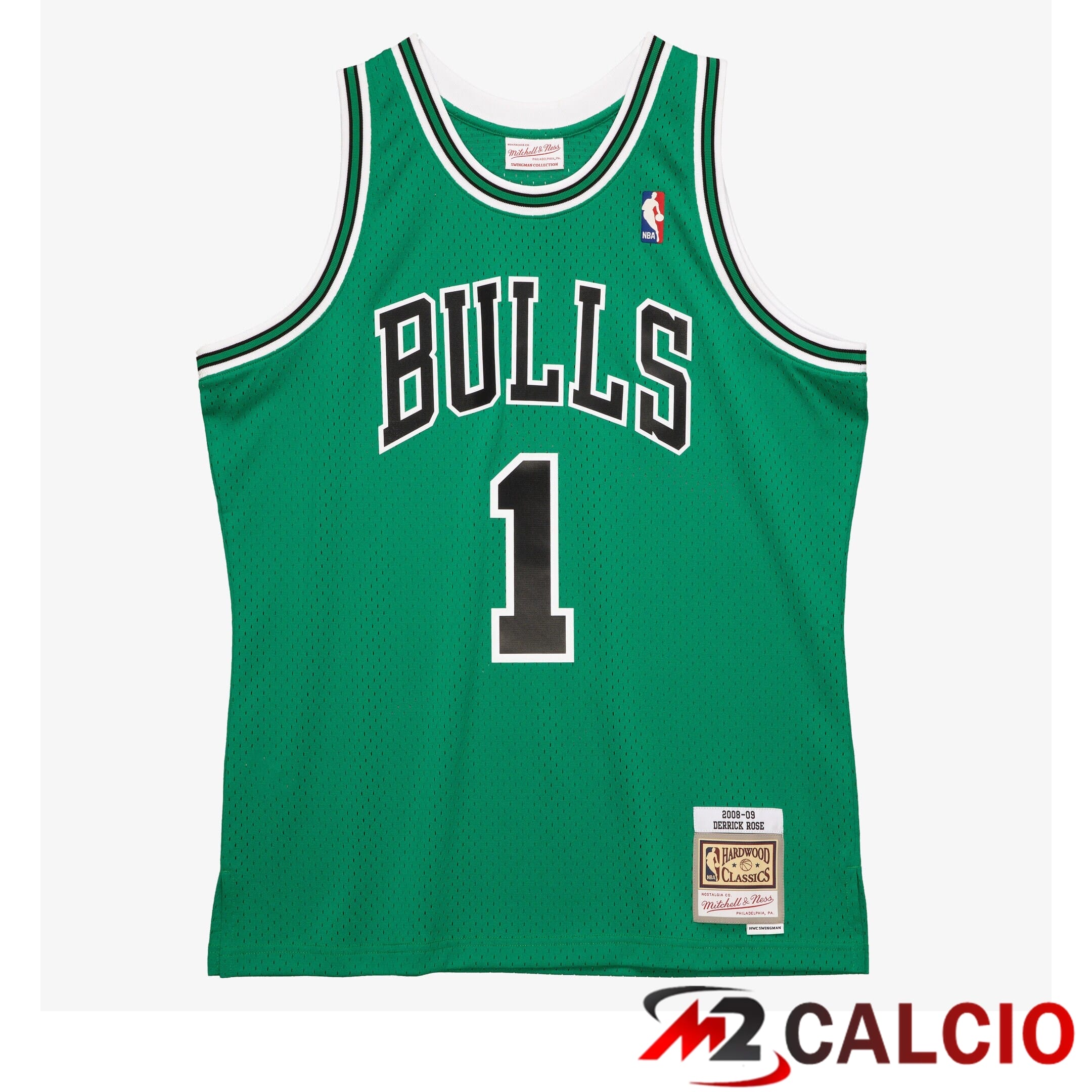 Maglie St. Patrick\'s Day Swingman Mitchell & Ness Dei Chicago Bulls Derrick Rosa 2008-09