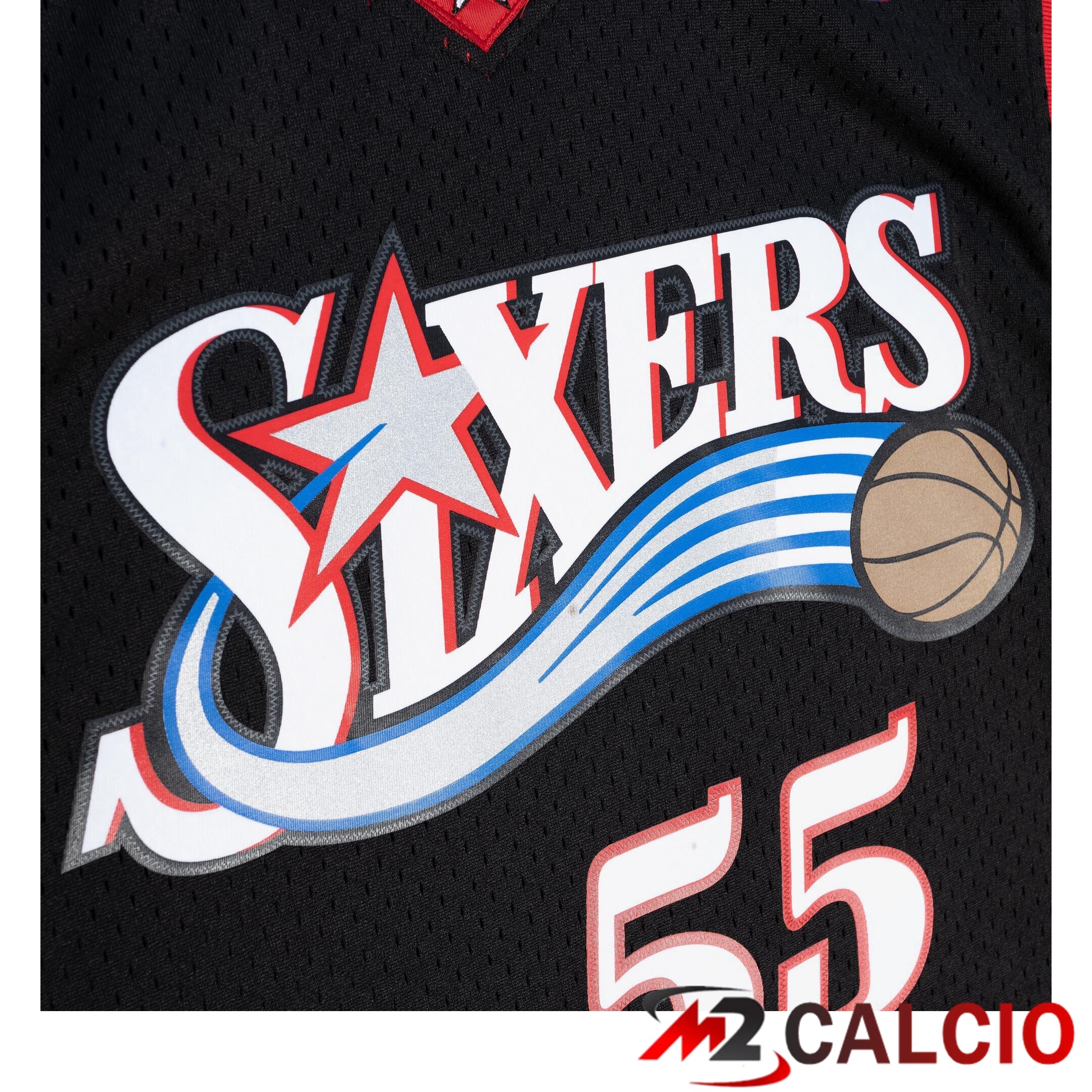 Maglie Swingman Mitchell & Ness Dei Philadelphia 76ers, Dikembe Mutombo, 2000-01