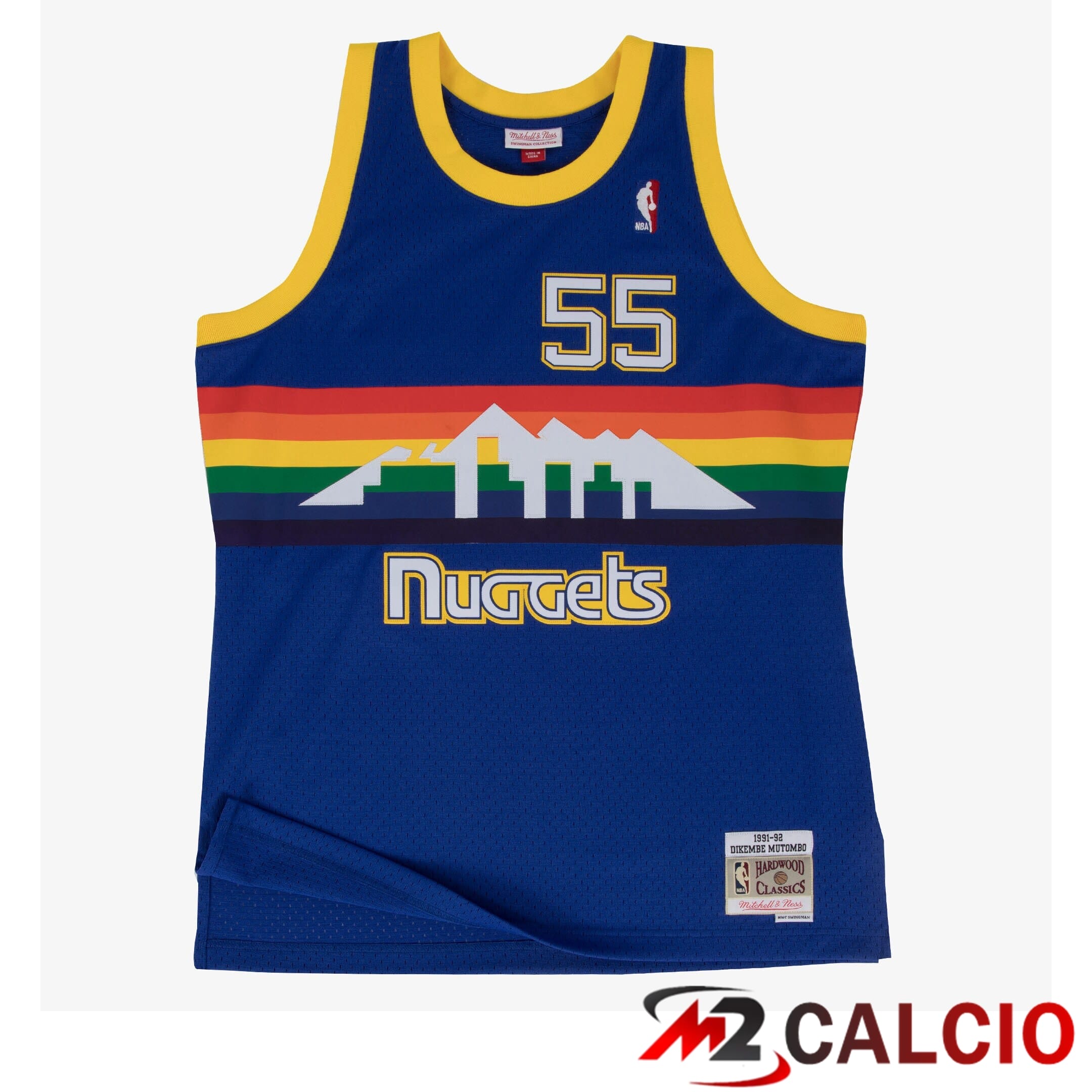 Maglie Swingman Mitchell & Ness Dei Denver Nuggets, Dikembe Mutombo, 1991-92