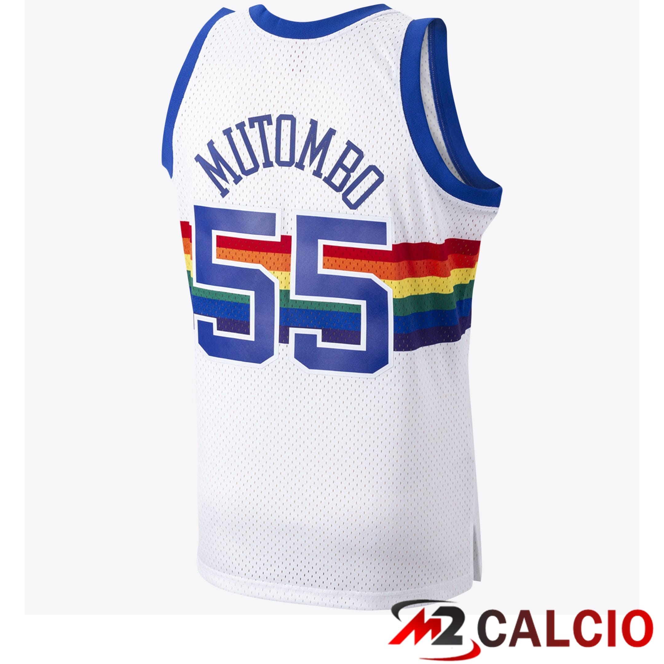 Maglie Denver Nuggets Dikembe Mutombo Hardwood Classics Road Swingman Di Mitchell & Ness - Uomo