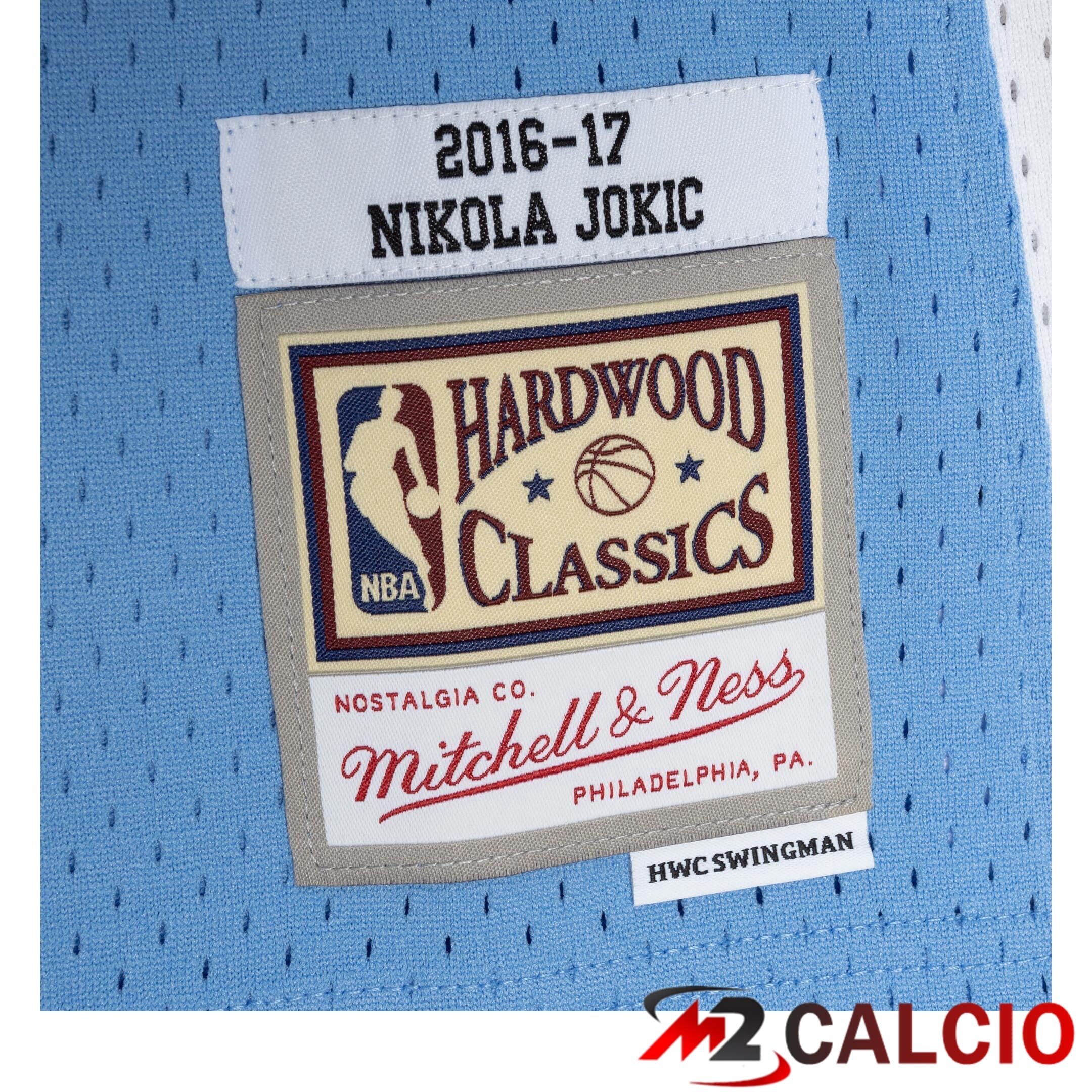 Maglie Swingman Dei Denver Nuggets Mitchell & Ness Road Nikola Jokic 2016