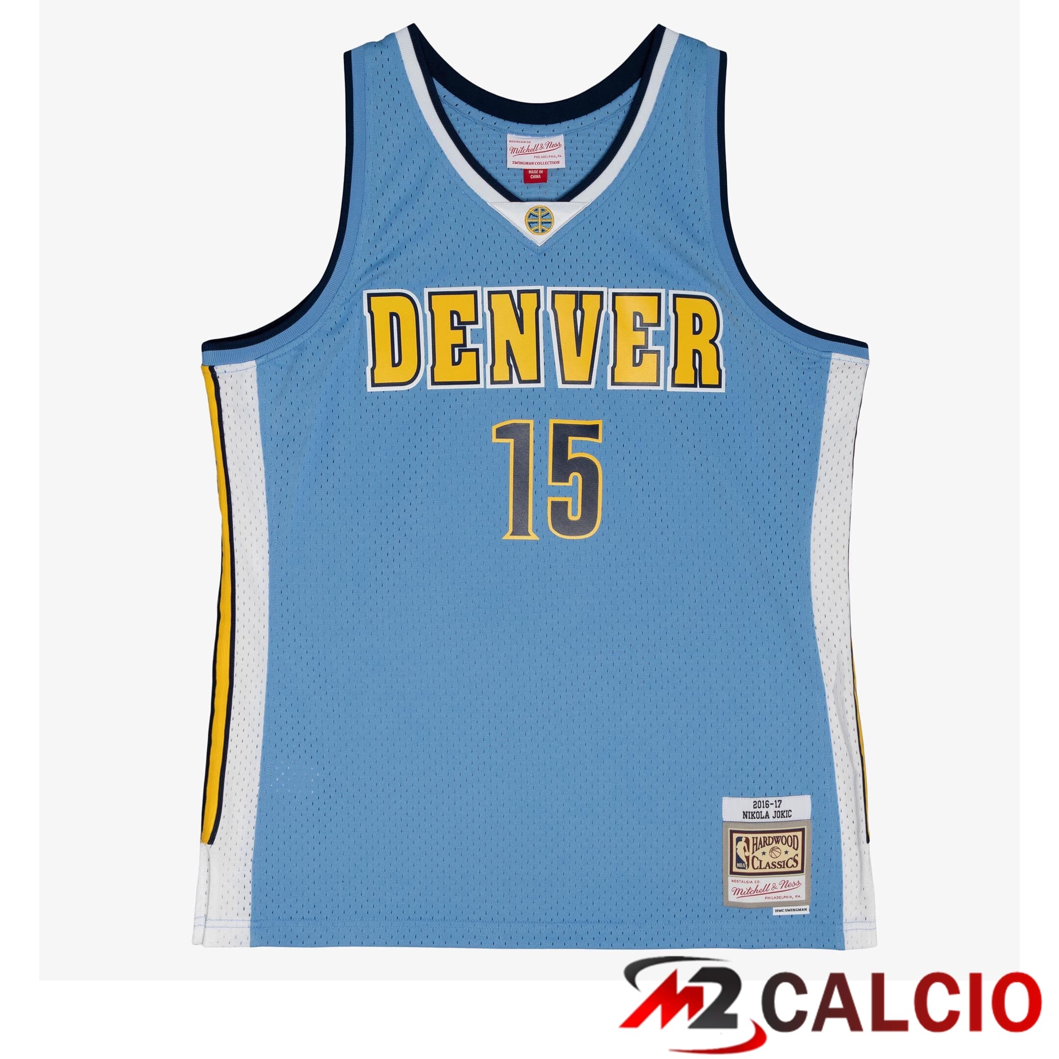 Maglie Swingman Dei Denver Nuggets Mitchell & Ness Road Nikola Jokic 2016